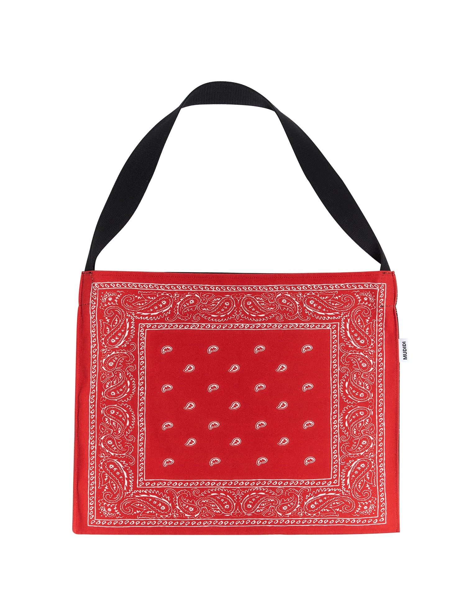 Paisley canvas bag 001 Red
