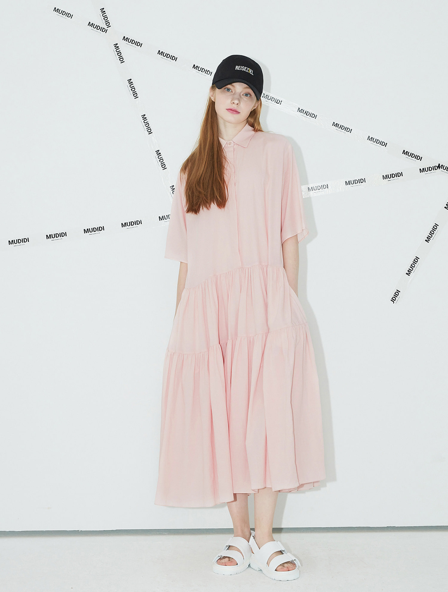 [윤아,문정원,차예련,한지혜착용,오연서,정채연 착용] Long pleats dress 004 Pink